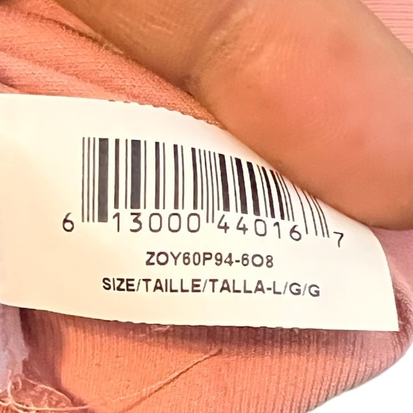 BCBGeneration Peach Mock Neck Cold shoulder Ruffle Halter‎ Dress Size Large - Picture 9 of 10